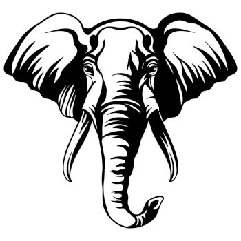 Elephant head mascot logo Stock Vector by ©sundatoon 170076534
