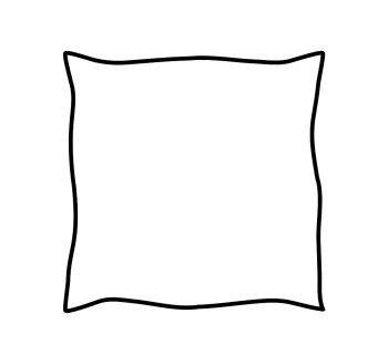 pillow clipart outline