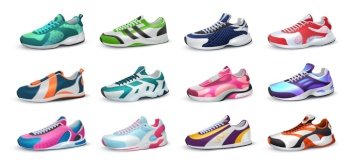 Pink training girl sport shoe seamless pattern. Sneaker repeat