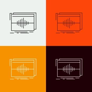 Image Details IST_21994_07540 - Audio Frequency Wave Graphic Icon