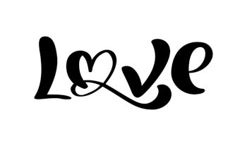 Premium Vector  Handwritten vector logo text laser cut love and