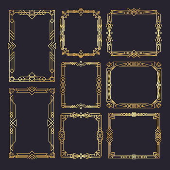 Background Art Rborder Color Art Deco Borders