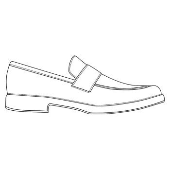 mens shoe vector