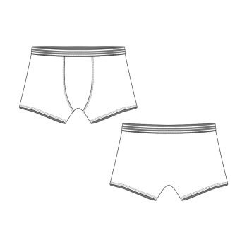 How to draw a boys underwear 