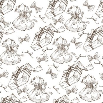 A bouquet lowers in wrapping paper with rope Vector Image