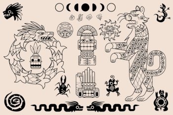 mexican aztec symbols