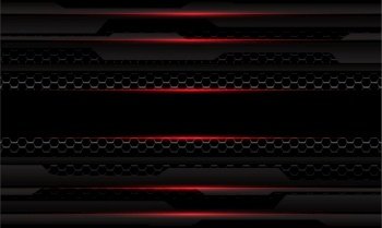 Abstract red light on grey black cyber geometric circle mesh