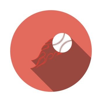 Baseball on fire  Sport icon, Baseball, Vector illustration