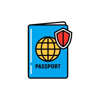 Realistic 3d Passport. International Passport Cover Template for  Travelling, Personal Immigration. Blue Id Document with Stock Vector -  Illustration of letter, realistic: 186735889