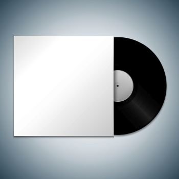 Blank CD Template on Transparent Background With Shadow. Vector  Illustration Stock Vector