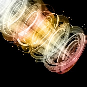 Abstract design background with swirl shapes
