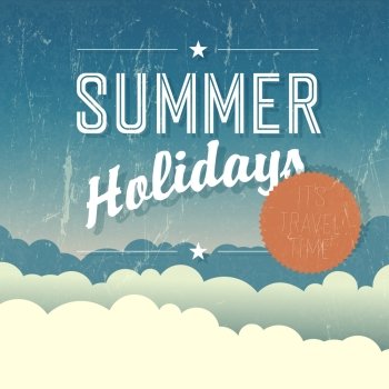 Summer Holidays Poster Vector