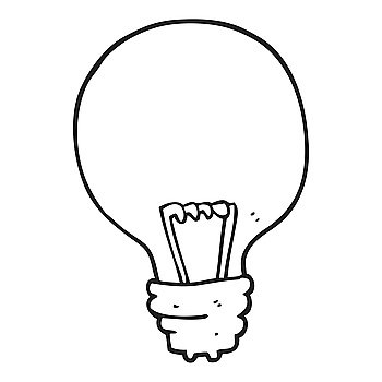 Freehand Drawn Cartoon Great Idea Light Bulb Symbol Royalty Free SVG,  Cliparts, Vectors, and Stock Illustration. Image 54030083.
