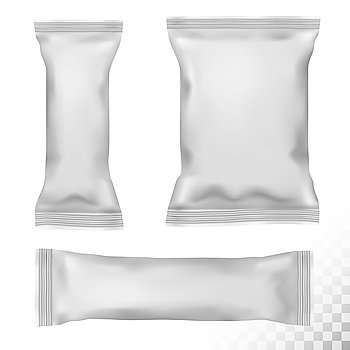 Big set of polypropylene plastic packaging Vector Image