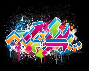 colorful graffiti background