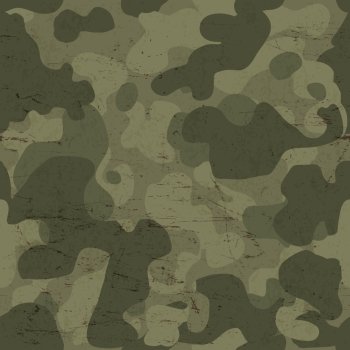 Military green camouflage seamless pattern Vector Image