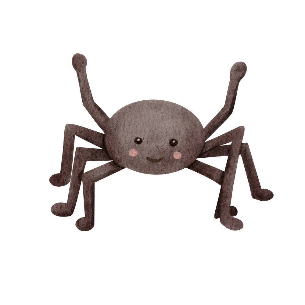 Watercolor cute spider illustration Hand painted black spider isolated on white Perfect for Halloween card childrens design or spooky decor Water Watercolor cute spider illustration Hand painted black spider isolated on white Perfect for Halloween card childrens design or spooky decor Water